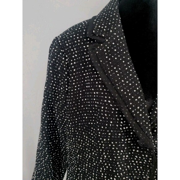 Sag Harbor Sz 18W | Black Blazer Coat Jacket Academia Office Career Chic Staple - Picture 2 of 7